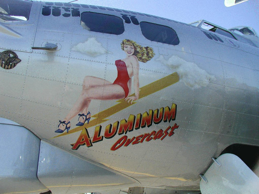 Aluminum Overcast Nose Art