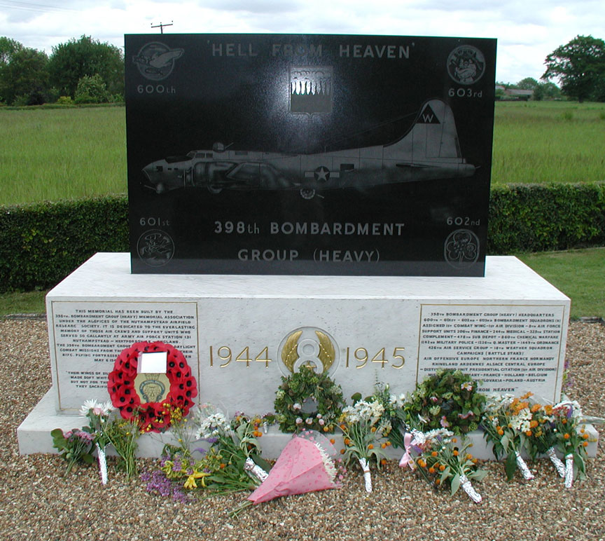 The 398th Nuthampstead Memorial Monument - June 2002