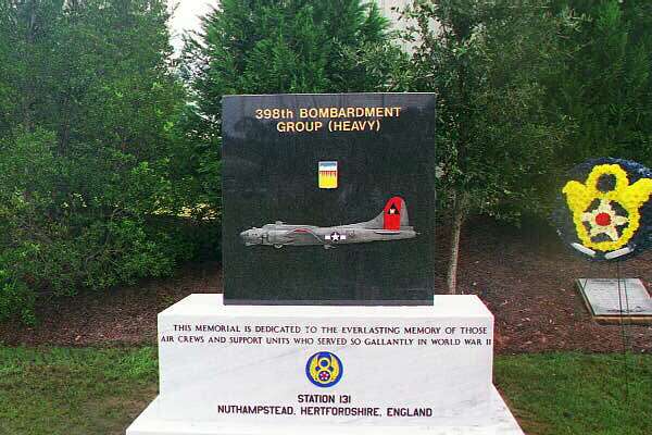 The 398th Memorial at 8th Air Force Heritage Museum in Savannah - Sept. 2000 