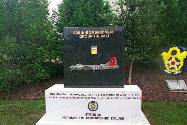 The 398th Memorial at 8th Air Force Heritage Museum in Savannah - Sept. 2000