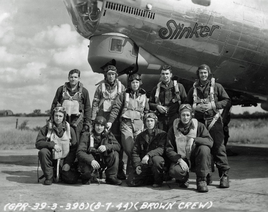 T. A. Brown's Crew - 602nd Squadron - 8 July 1944