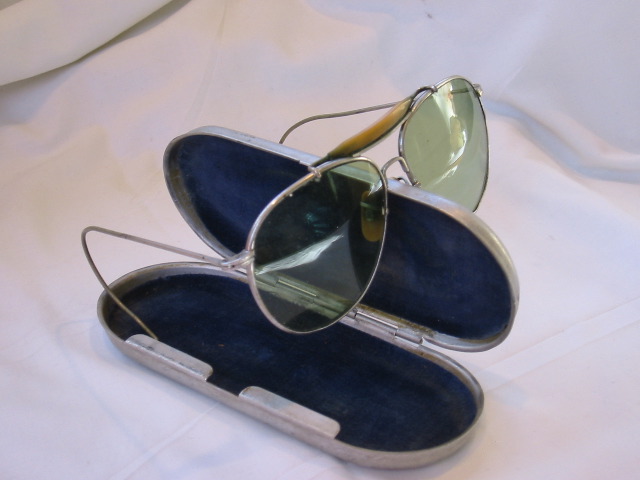 6. Lt. Ed Jordan's WWII Aviator Sunglasses