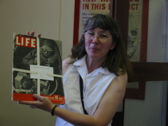 Alison organized most of the 398th memorabilia